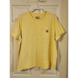 Carhartt 3X men Loose Fit Short Sleeve Yellow T-shirt